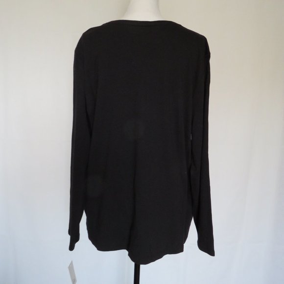 NWT Croft & Barrow The Classic Tee Women’s Winter Theme Embellished knit top 2X - Picture 5 of 10